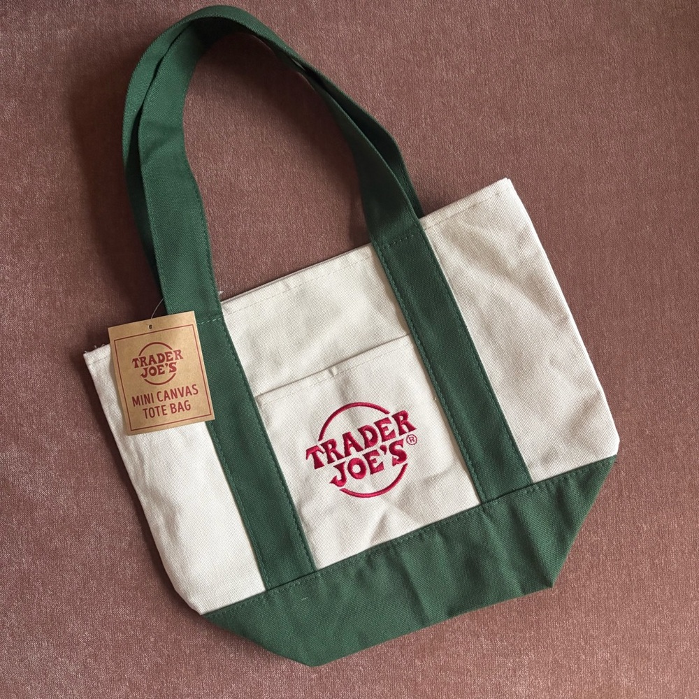 Trader Joe's Mini Canvas Tote Bag